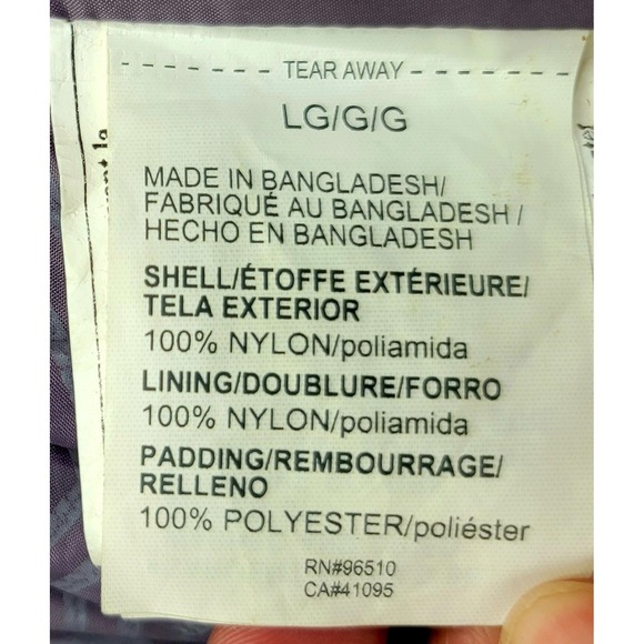 Under Armour Women Puffer Jacket Size Large Purple Quilted Full Zip Lightweight - Picture 8 of 9